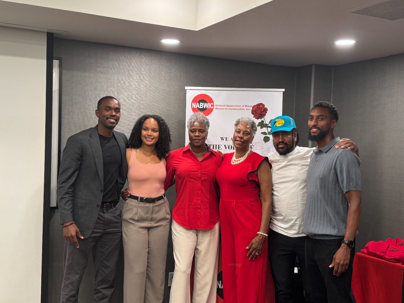 ConStrat AI team with NABWIC leaders and members at the June event.